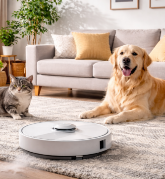 Melhores robôs aspiradores para pets em 2026 em apartamento com cachorro, gato, tapete e robô aspirador