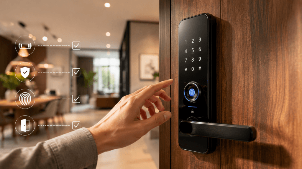 Fechadura digital vale a pena para casa ou apartamento com cuidados de bateria, segurança, biometria e instalação
