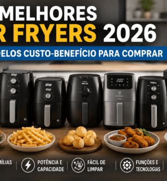 Melhores air fryers 2026 com 7 modelos custo-benefício para comprar
