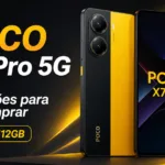 POCO X7 Pro 5G 12GB 512GB com destaque para 7 razões para comprar