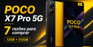 POCO X7 Pro 5G 12GB 512GB com destaque para 7 razões para comprar