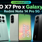 Comparativo entre POCO X7 Pro, Galaxy A56 e Redmi Note 14 Pro 5G para saber qual celular comprar