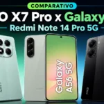 Comparativo entre POCO X7 Pro, Galaxy A56 e Redmi Note 14 Pro 5G para saber qual celular comprar