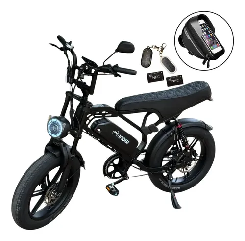 Bike elétrica V40 Pro 1000W 2026 aro 20 preta no Mercado Livre