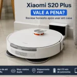 Xiaomi S20 Plus vale a pena robô aspirador branco com mop rotativo para limpeza da casa