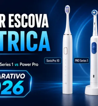 Comparativo das escovas elétricas SonicPro 10, Oral-B PRO Series 1 e Power Pro em 2026
