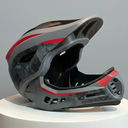 Capacete ciclismo full face downhill com queixeira removivel