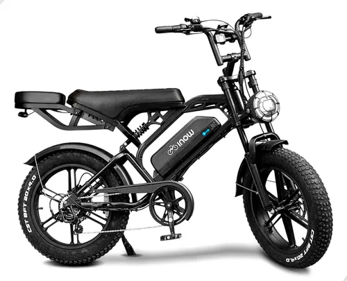 Bicicleta eletrica INOW V20 Pro 1000W 48V 15.6Ah preta no Mercado Livre