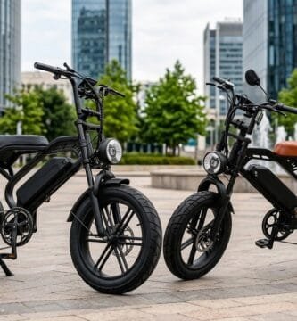 Comparativo Urbikes V9 Max e INOW V20 Pro fat bikes elétricas de 1000W lado a lado