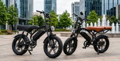 Comparativo Urbikes V9 Max e INOW V20 Pro fat bikes elétricas de 1000W lado a lado