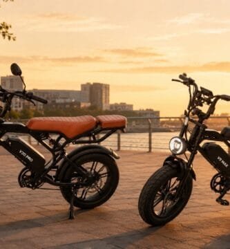 Comparativo Urbikes V9 Max vs INOW V20 Pro ao pôr do sol