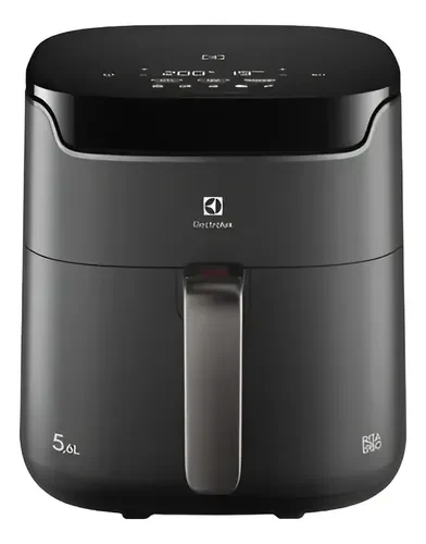 Fritadeira Elétrica Airfryer Digital Electrolux Experience por Rita Lobo 5,6L EAF45 grafite