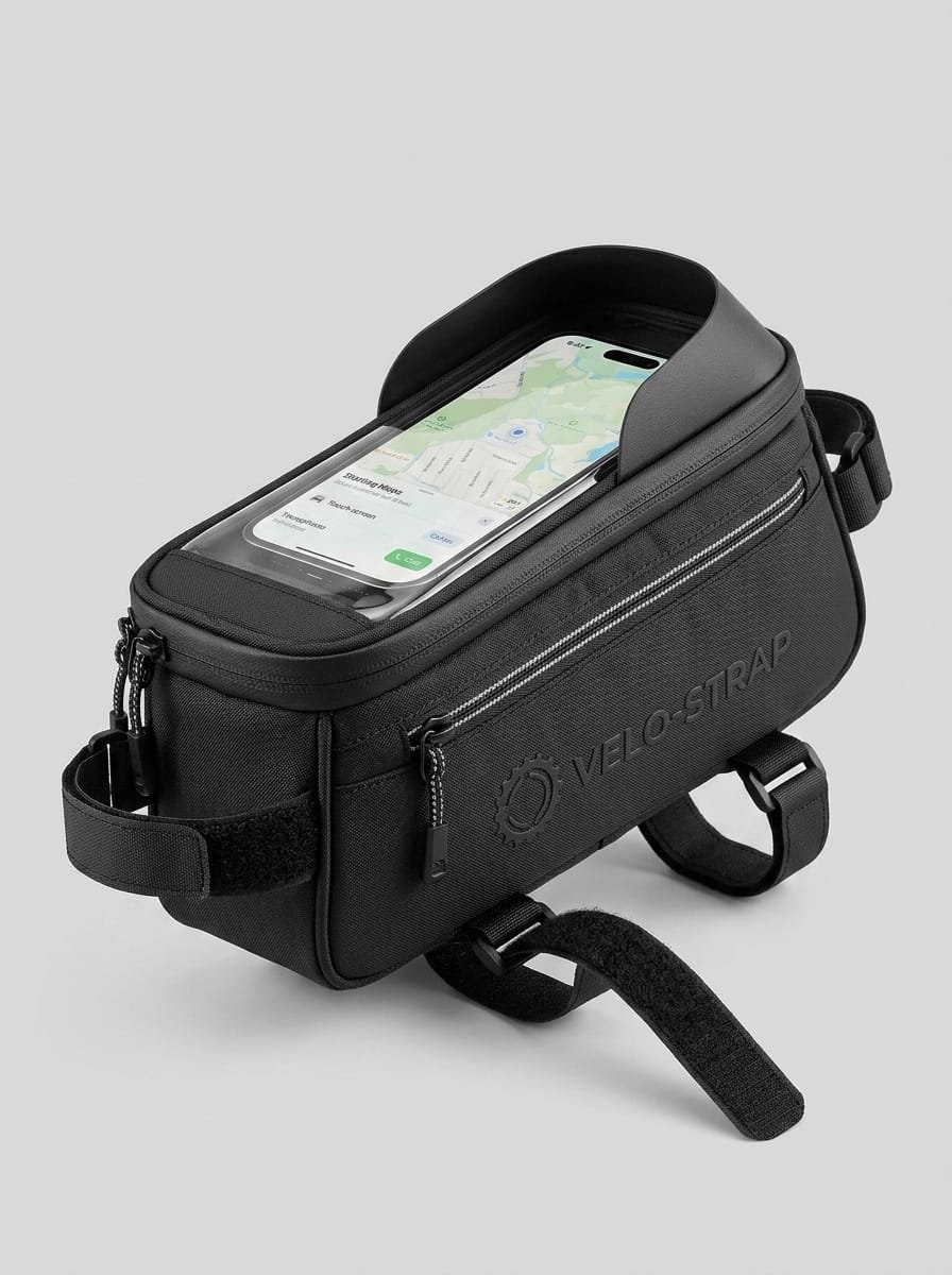 Bolsa de quadro para bicicleta impermeável 2L com visor para celular B-Max