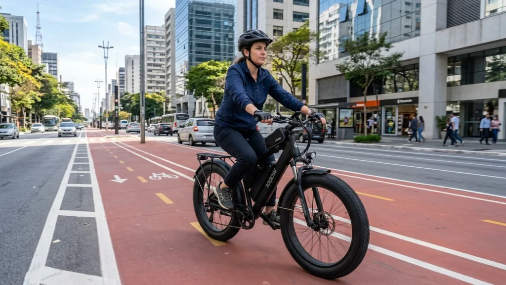 como pilotar bike eletrica com seguranca no transito urbano fat bike 1000w