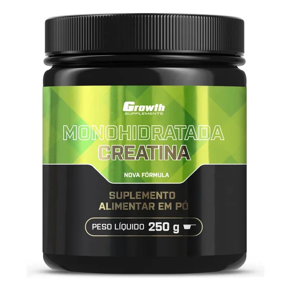 Pote de Creatina Growth Supplements 250g monoidratada pura