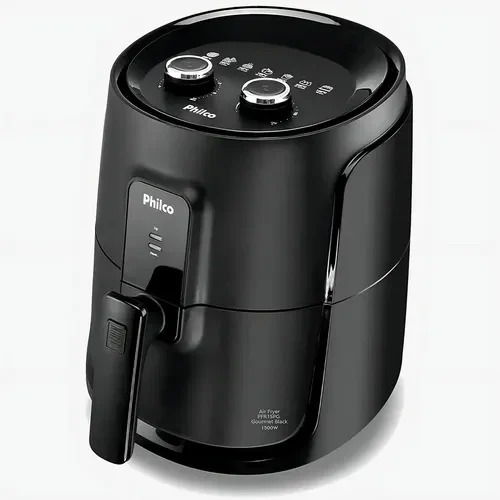 Fritadeira Elétrica Air Fry Philco Gourmet Black 4,4L PFR15PG com cesto Maxx Gold