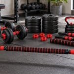 Kit halteres 15kg vale a pena: conjunto ajustável 6 em 1 Knack