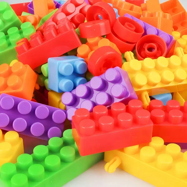 Blocos de Montar LucToys Blocslim 350 Peças - Brinquedo Educativo