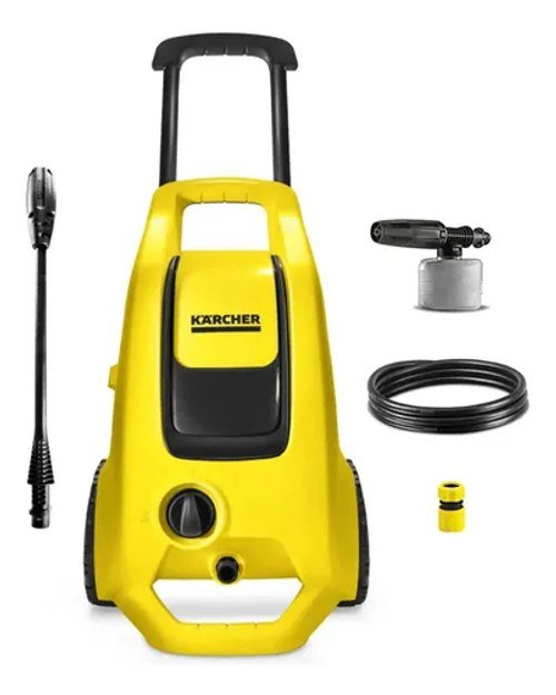 Lavadora de alta pressão Kärcher K3 Force 1815 PSI com canhão de espuma e lança leque