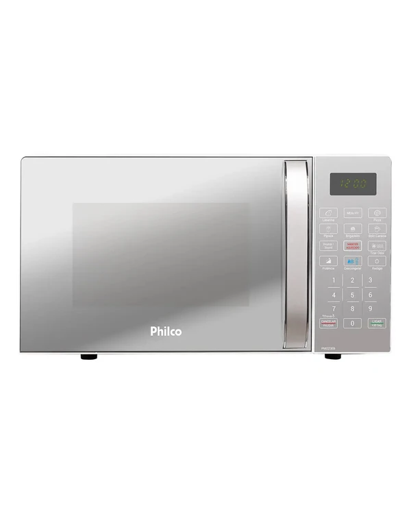 Melhores micro-ondas de 2026: Micro-ondas Philco PMO23EB 20L com porta espelhada