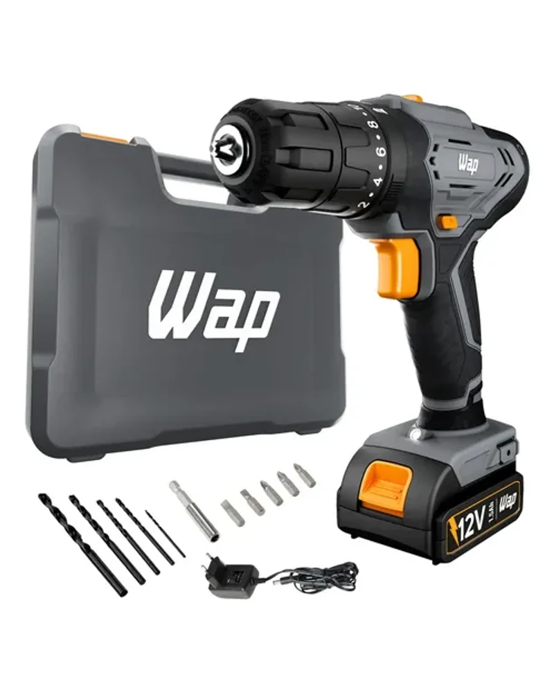 Parafusadeira e furadeira de impacto WAP WF 12K4.2 vale a pena com maleta e brocas