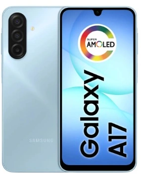 Celular Samsung Galaxy A17 4G Azul Claro 256GB 8GB RAM Tela Super AMOLED 6.7