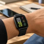 Smartwatch Xiaomi Redmi Watch 5 Active vale a pena foto no pulso tela 2 polegadas