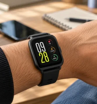 Smartwatch Xiaomi Redmi Watch 5 Active vale a pena foto no pulso tela 2 polegadas